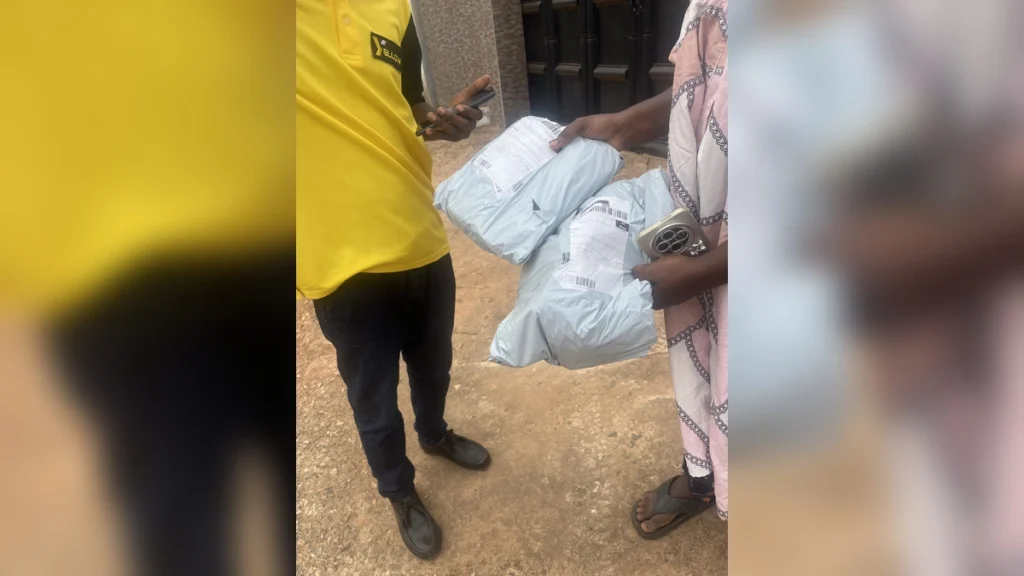 Yellow Package last mile delivery company in Ghana providing doorstep courier services